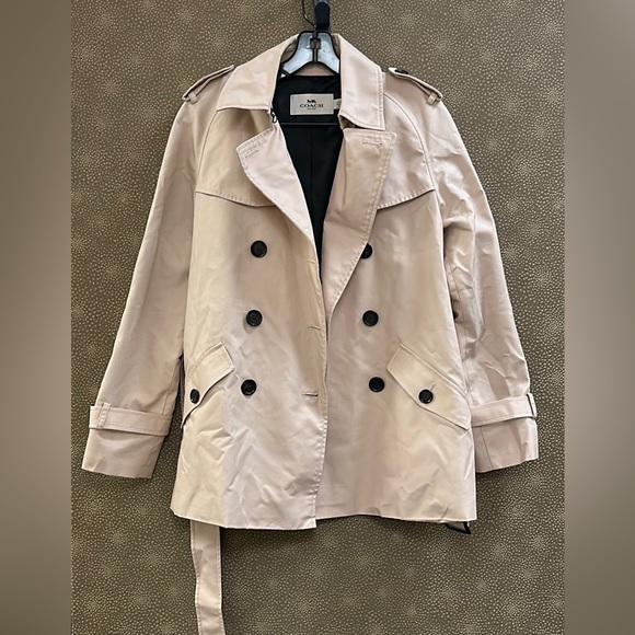 🔥🔥🔥Coach Double Breasted Trench Coat Jacket - Picture 2 of 9